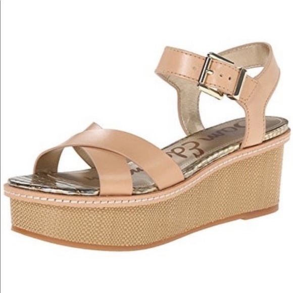 Sam Edelman Shoes - Sam Edelman Nude Platform Sandal